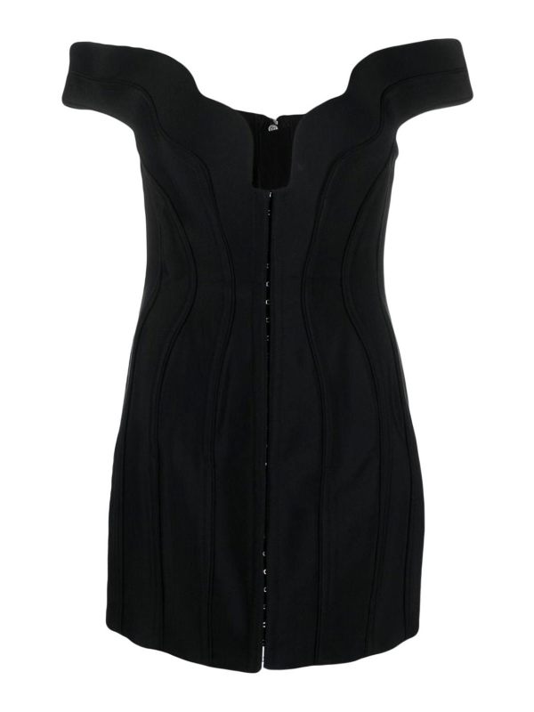 Mugler Robe Courte - Noir