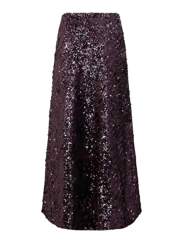 Rabanne Jupe Midi - Violet
