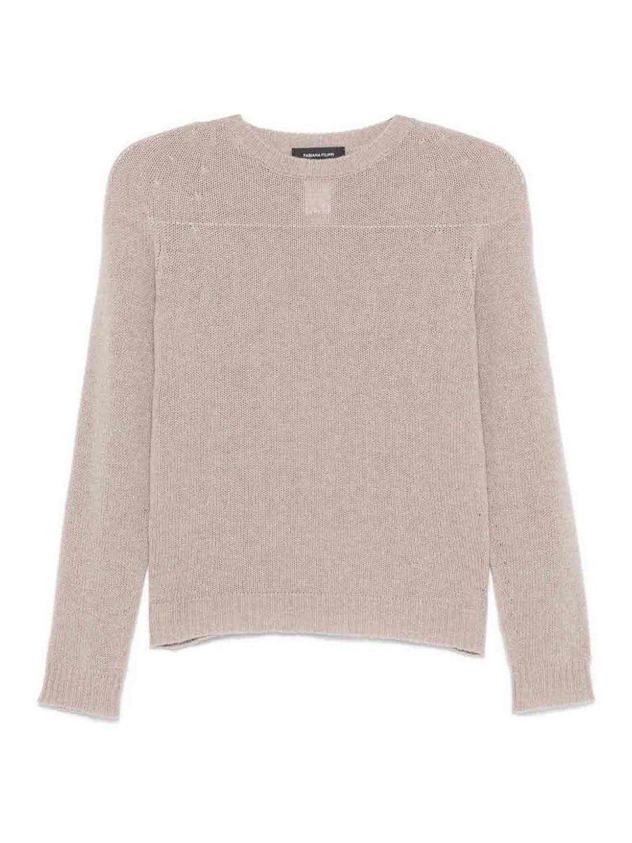 Fabiana Filippi Pull Col Rond - Gris
