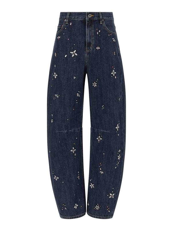 Self Portrait Jean Bootcut - Bleu