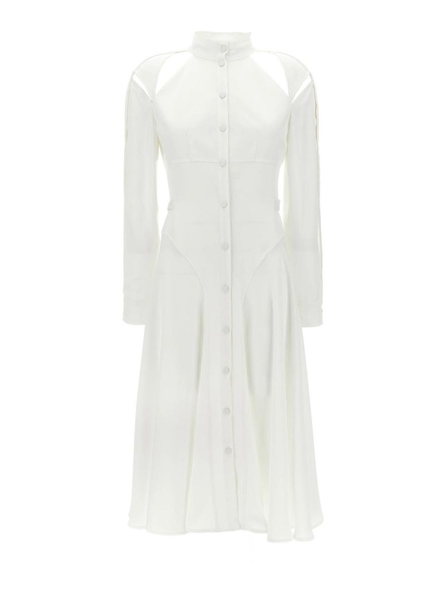 Giovanni Bedin Robe Au Genou - Blanc