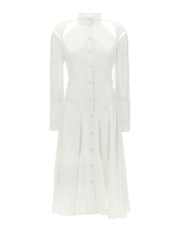 Giovanni Bedin Robe Au Genou - Blanc