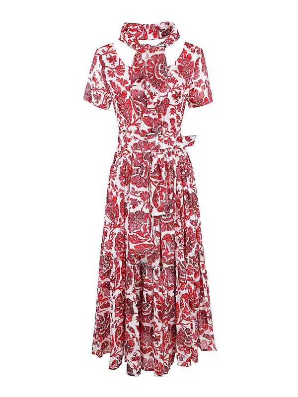 Samantha Sung Robe Au Genou - Blanc