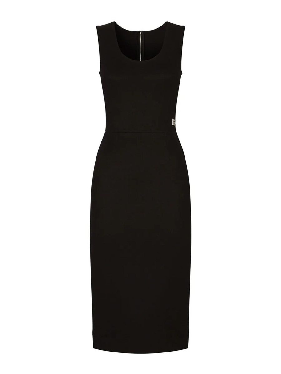 Dolce & Gabbana Robe Au Genou - Noir