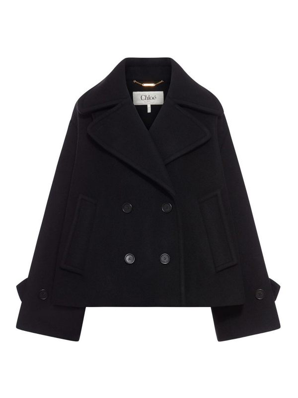 Chloe' Manteau Court - Noir
