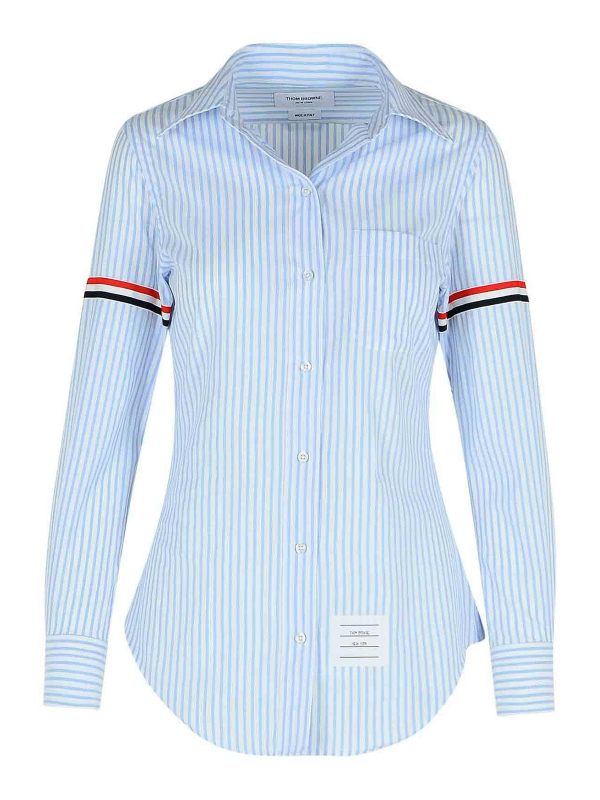 Thom Browne Chemise - Bleu Clair