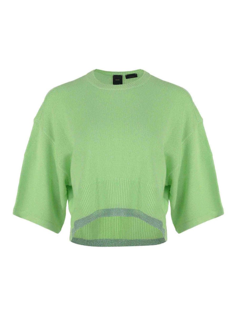 Pinko Pull Col Rond - Vert Clair