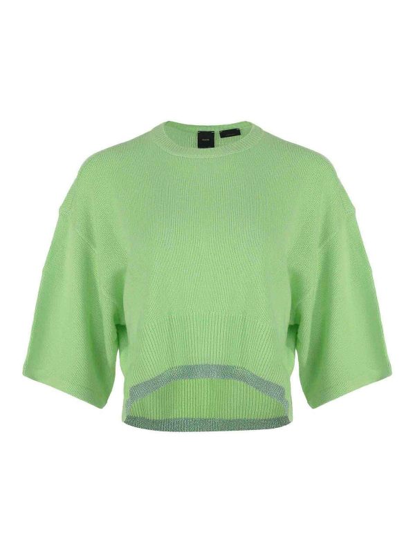 Pinko Pull Col Rond - Vert Clair