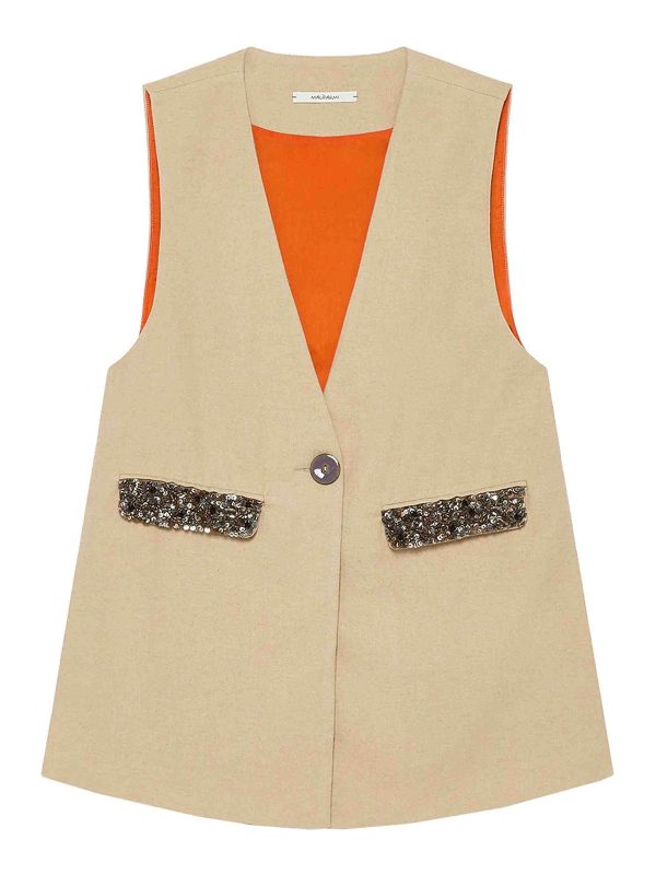 Maliparmi Gilet - Camel