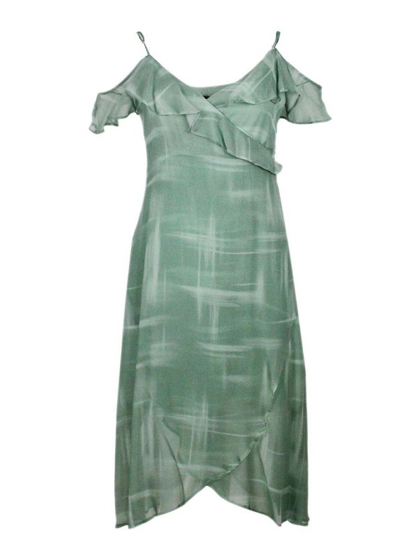 Armani Exchange Robe Au Genou - Vert