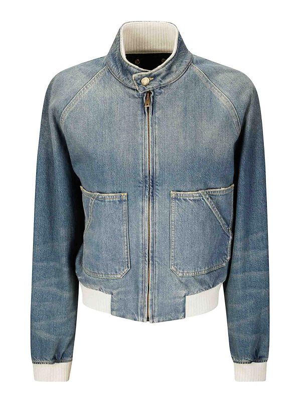 Golden Goose Bomber - Bleu