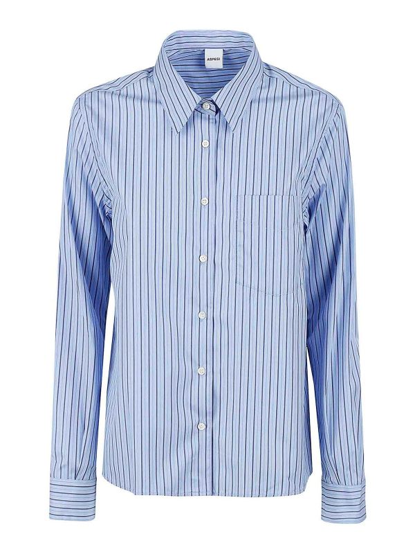 Aspesi Chemise - Bleu Clair