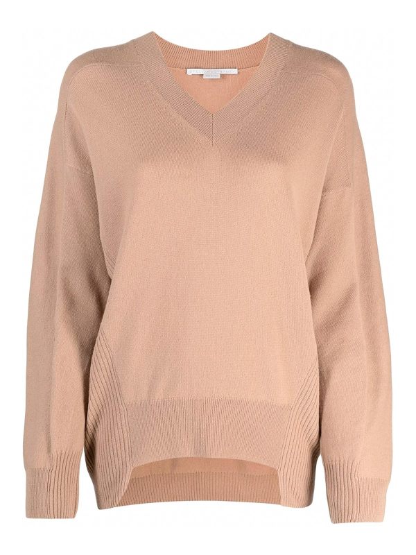 Stella Mccartney Pull Col Rond - Camel