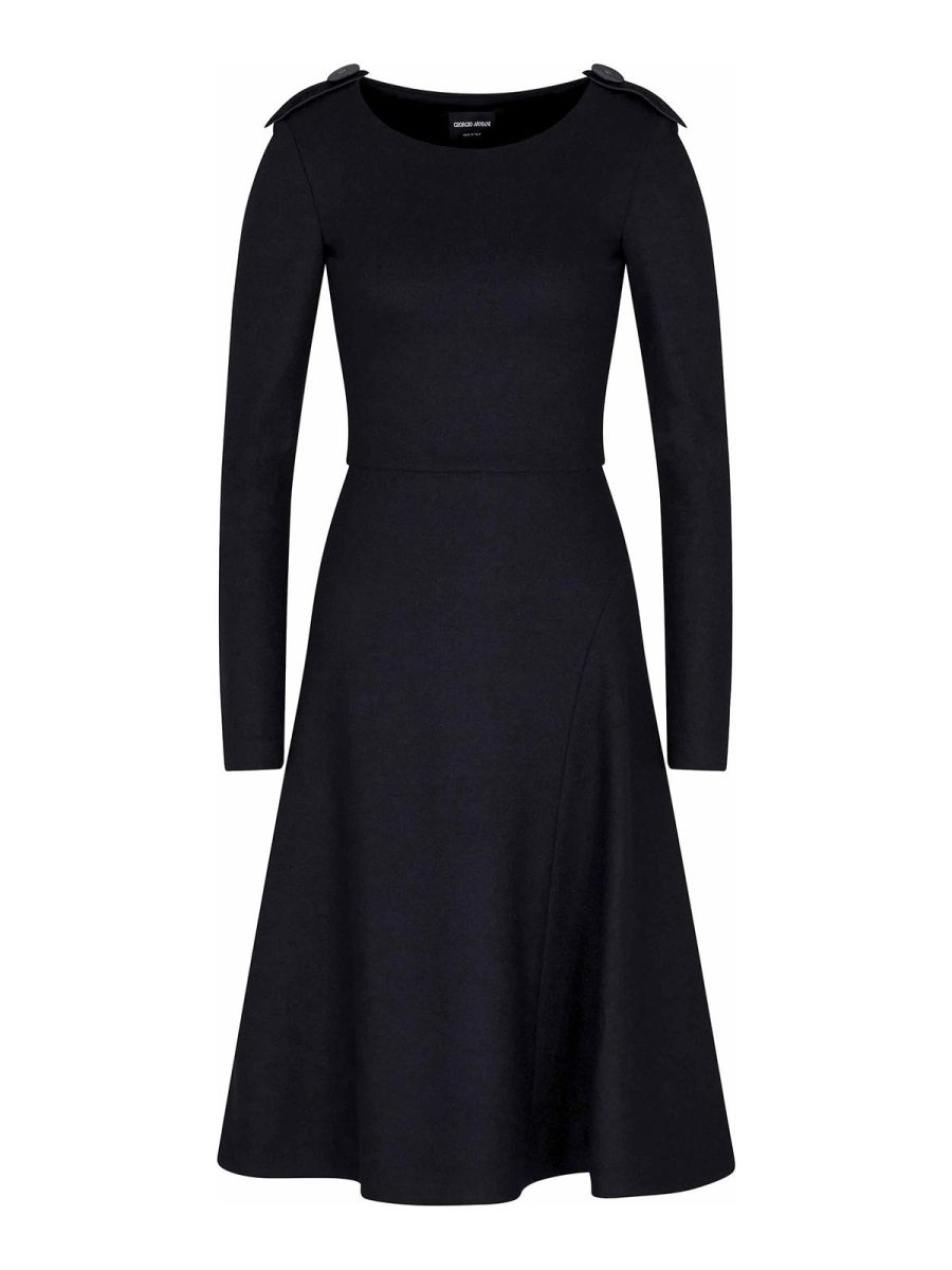 Giorgio Armani Robe Au Genou - Noir