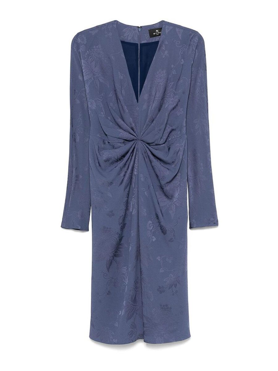 Etro Robe Au Genou - Bleu