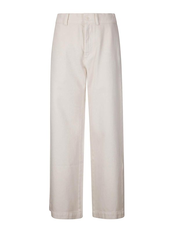 Labo. Art Pantalons Décontractés - Blanc