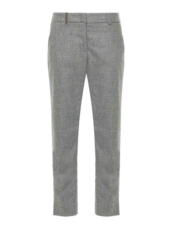 Peserico Pantalons Décontractés - Gris
