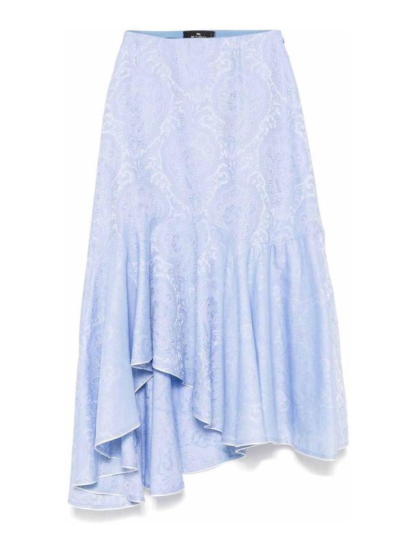Etro Jupe Midi - Bleu Clair