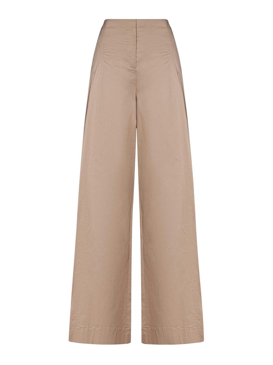 Alberta Ferretti Pantalons Décontractés - Beige