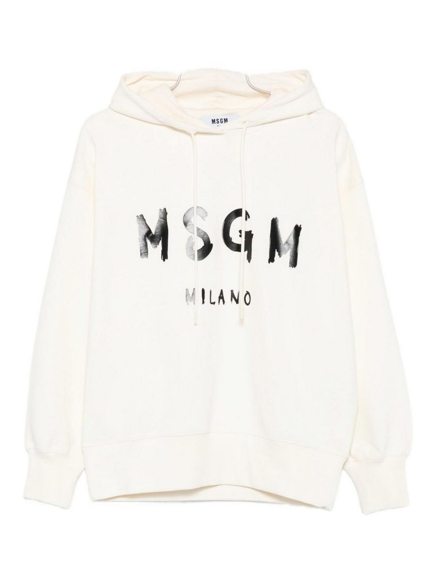 M. S.G. M. Pull Col Rond - Blanc