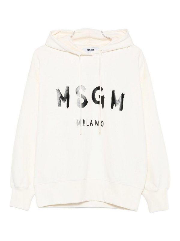 M. S.G. M. Pull Col Rond - Blanc