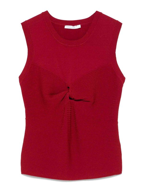 Patrizia Pepe Pull Col Rond - Rouge