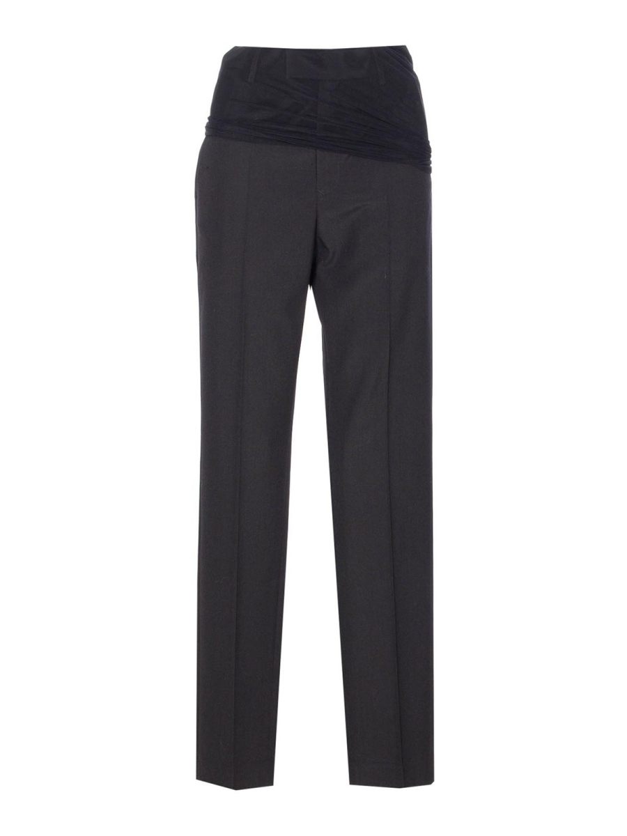 MM6 Maison Margiela Pantalons Décontractés - Noir