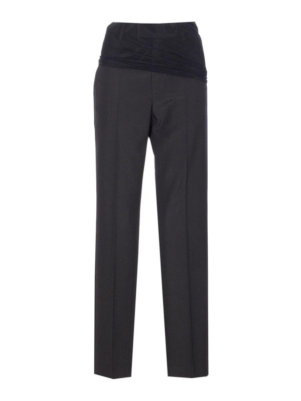 MM6 Maison Margiela Pantalons Décontractés - Noir