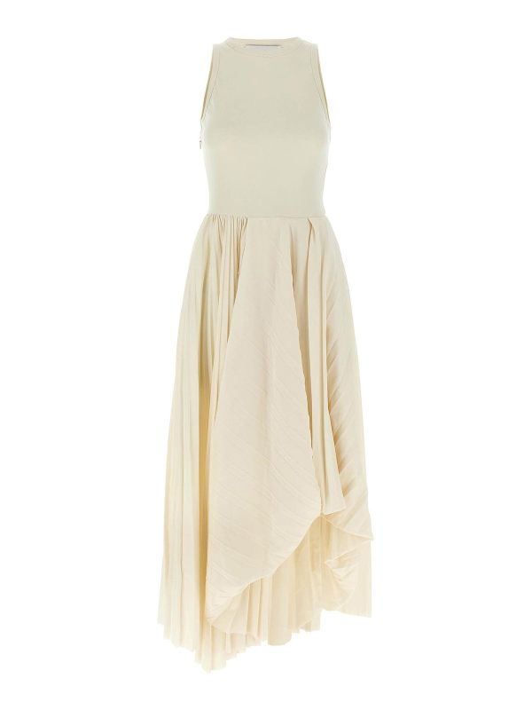 Alexander Mcqueen Robe Au Genou - Blanc