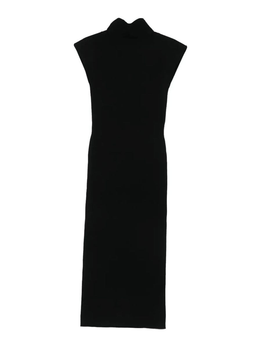 Alberta Ferretti Robe Au Genou - Noir