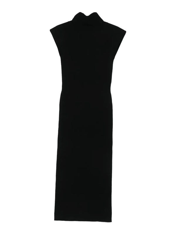 Alberta Ferretti Robe Au Genou - Noir