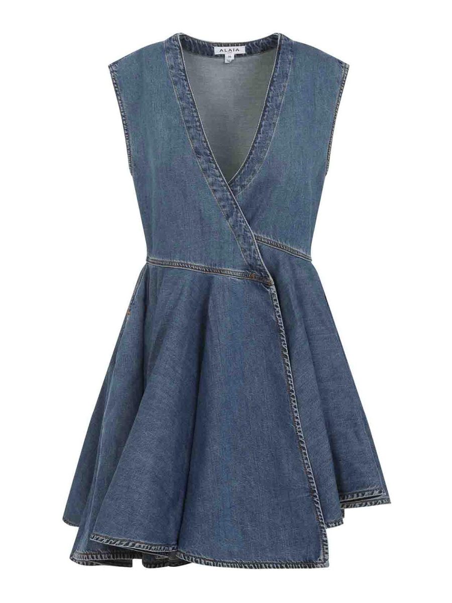 Alaïa Robe Courte - Beige Clair