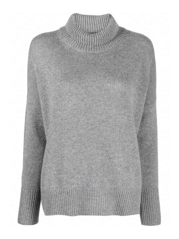Lisa Yang Pull Col Roulé - Gris Clair