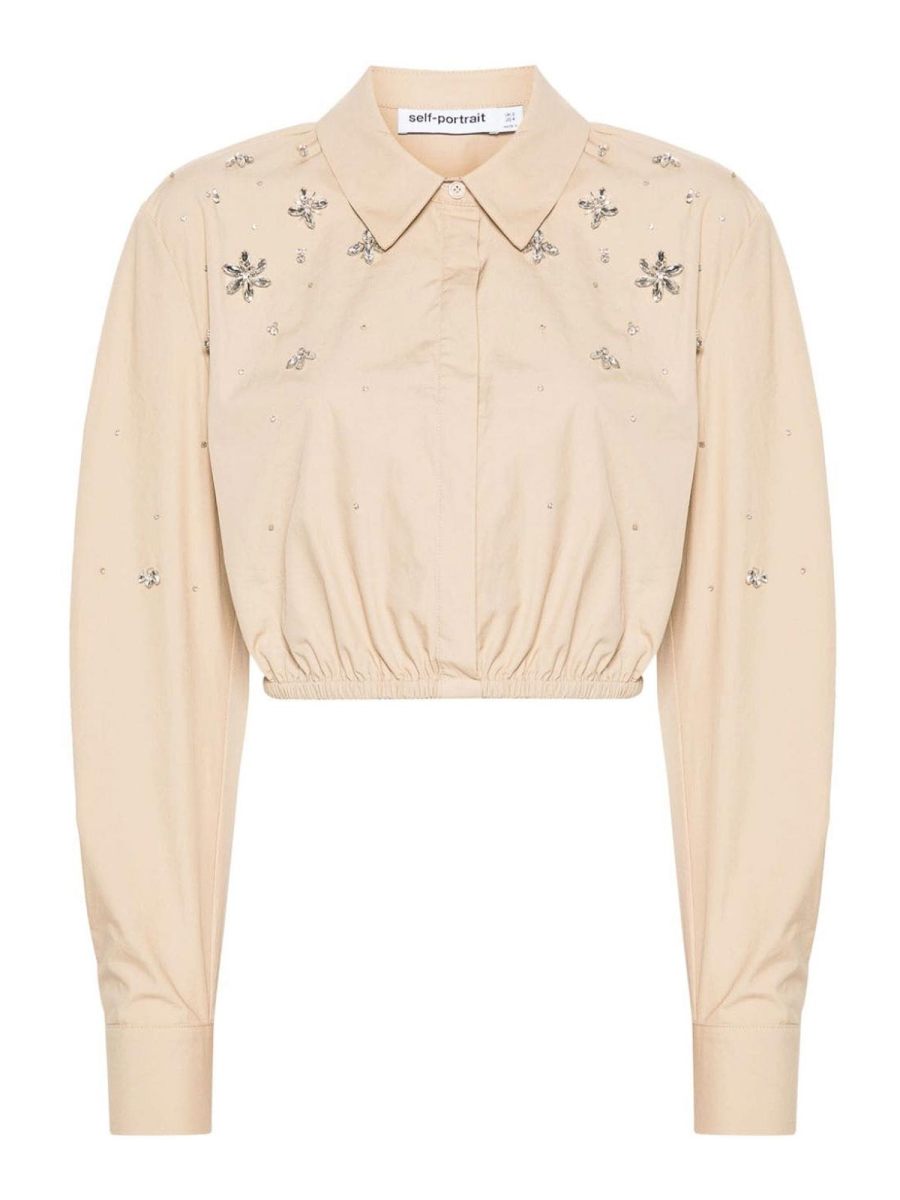 Self Portrait Blouse - Beige