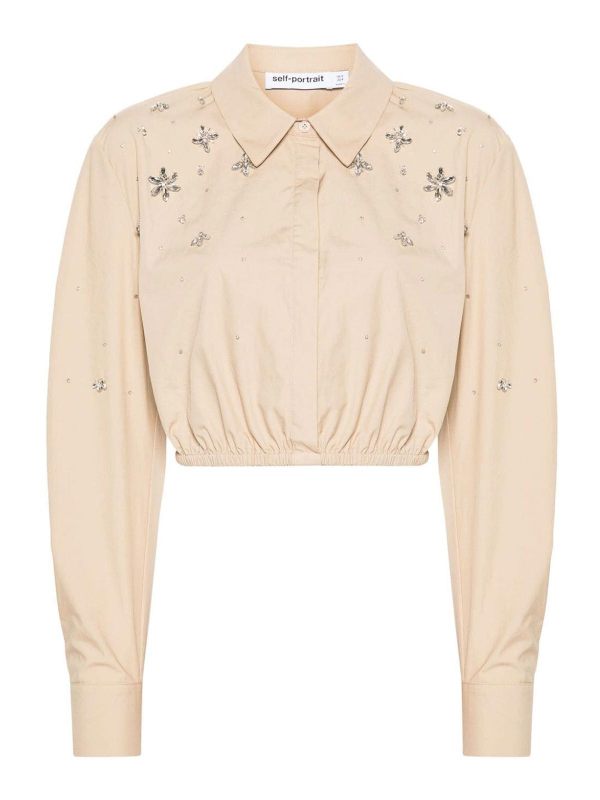 Self Portrait Blouse - Beige