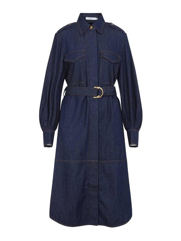 Zimmermann Robe Courte - Bleu
