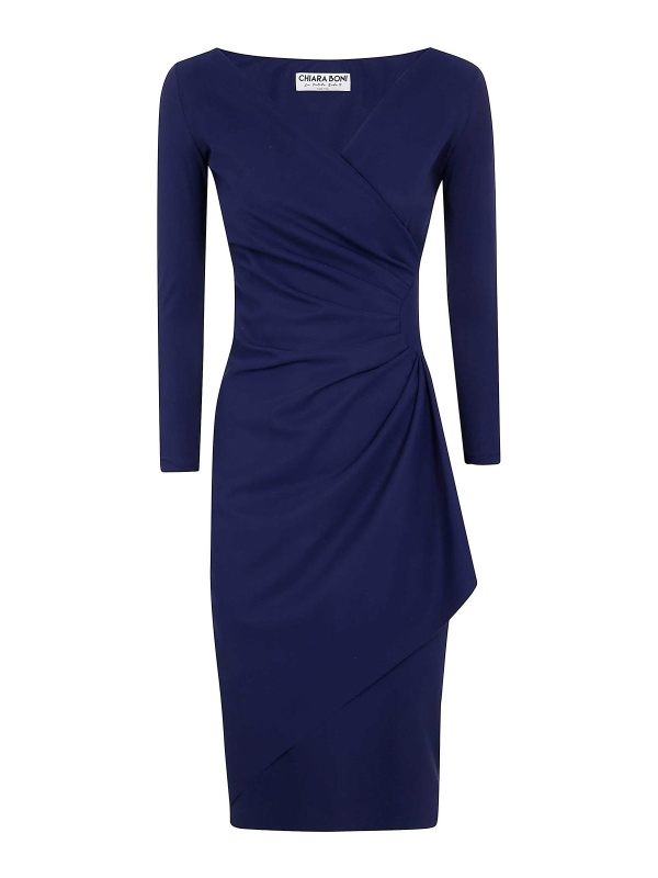 Chiara Boni La Petite Robe Robe Au Genou - Bleu