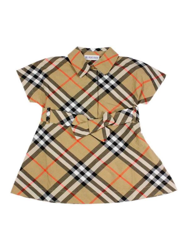 Burberry Robe Au Genou - Gris