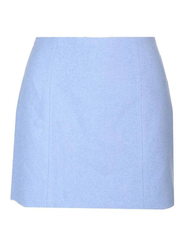 Patou Jupe Midi - Bleu Clair
