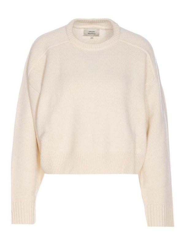 Loulou Studio Pull Col Rond - Blanc