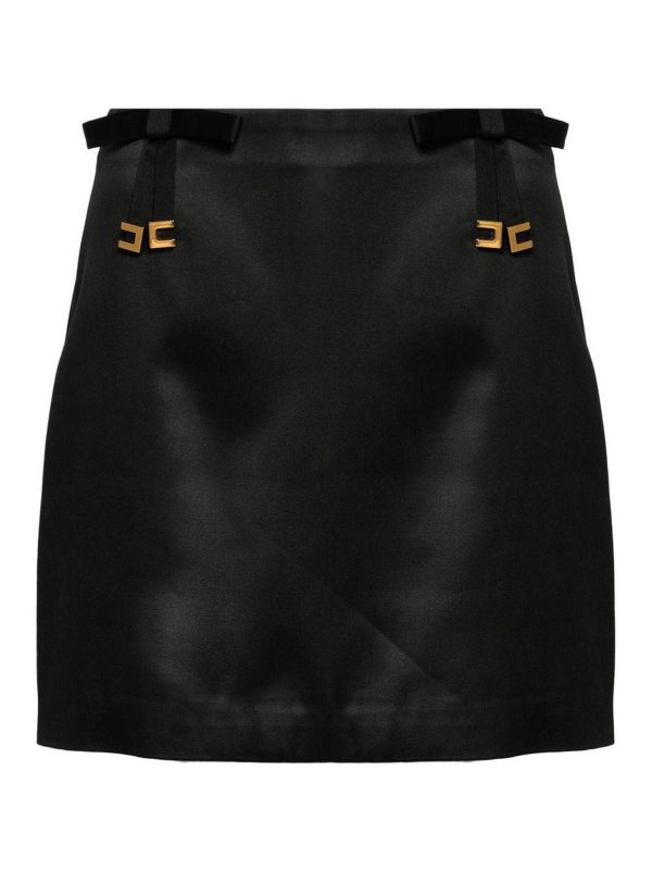 Elisabetta Franchi Robe Au Genou - Noir