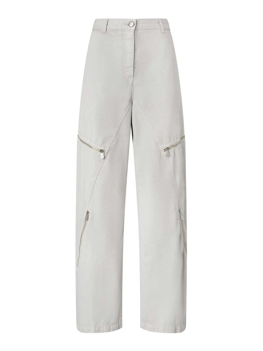 Pinko Pantalons Décontractés - Gris Clair