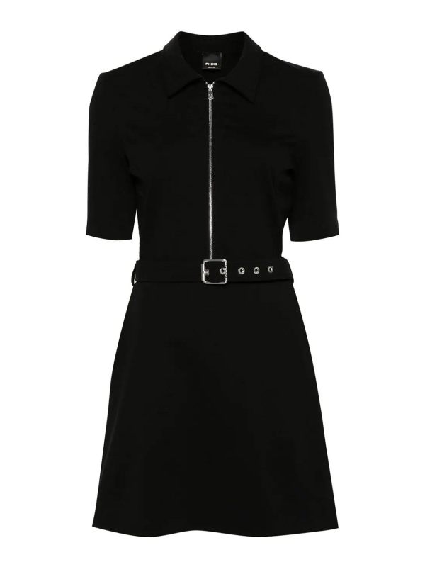 Pinko Robe Courte - Noir