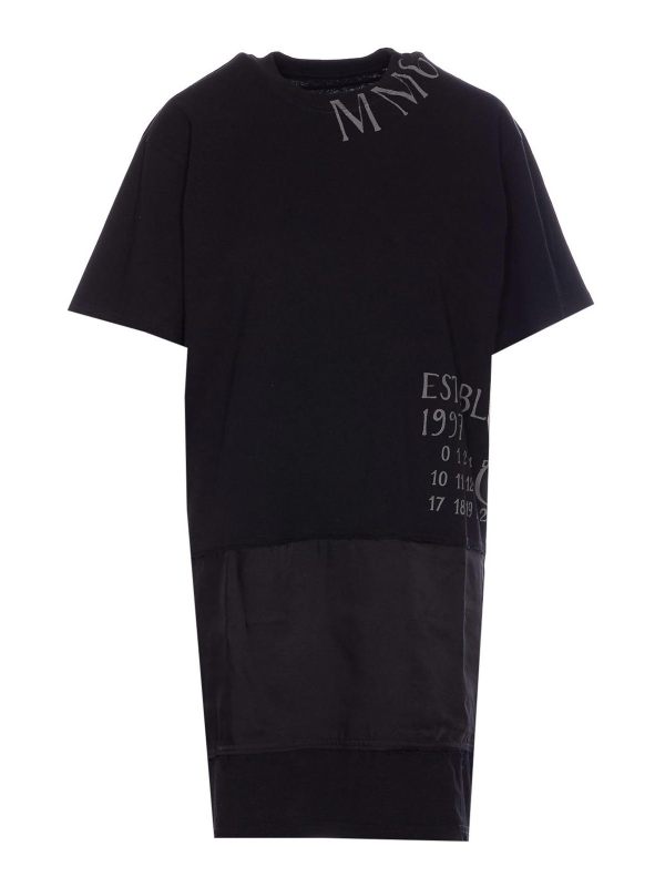 MM6 Maison Margiela Robe Courte - Noir