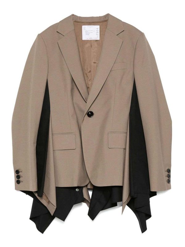 Sacai Veste Casual - Beige