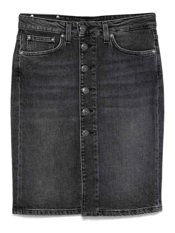 Dondup Jupe Midi - Noir