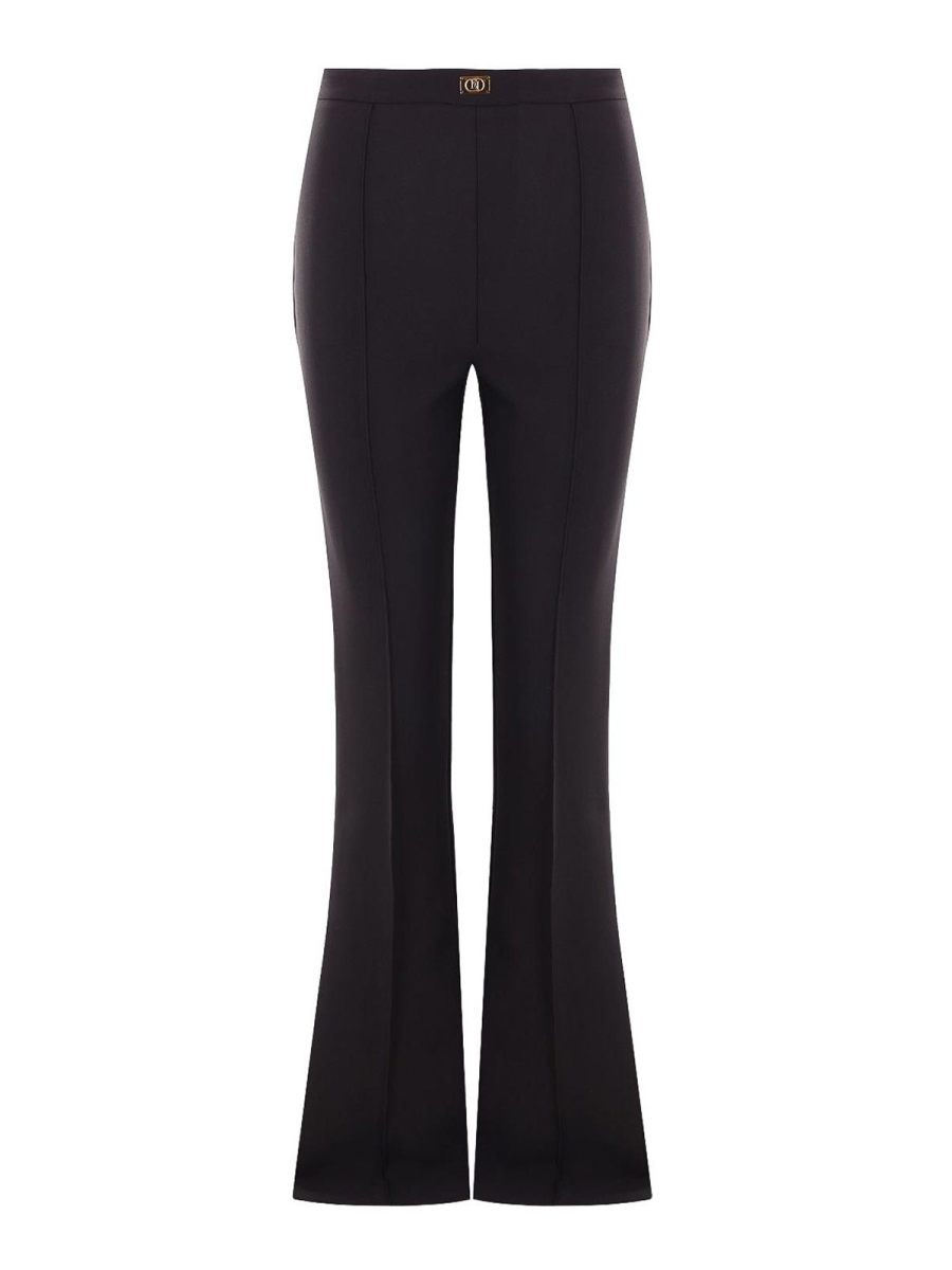 Elisabetta Franchi Pantalons Décontractés - Noir