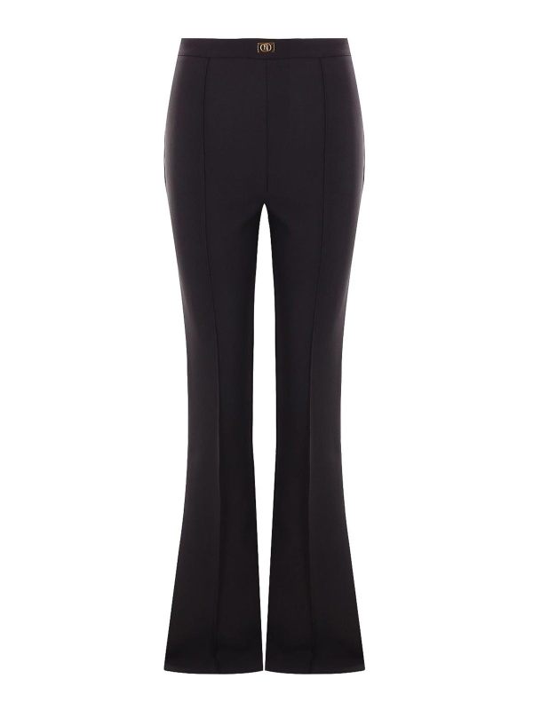 Elisabetta Franchi Pantalons Décontractés - Noir