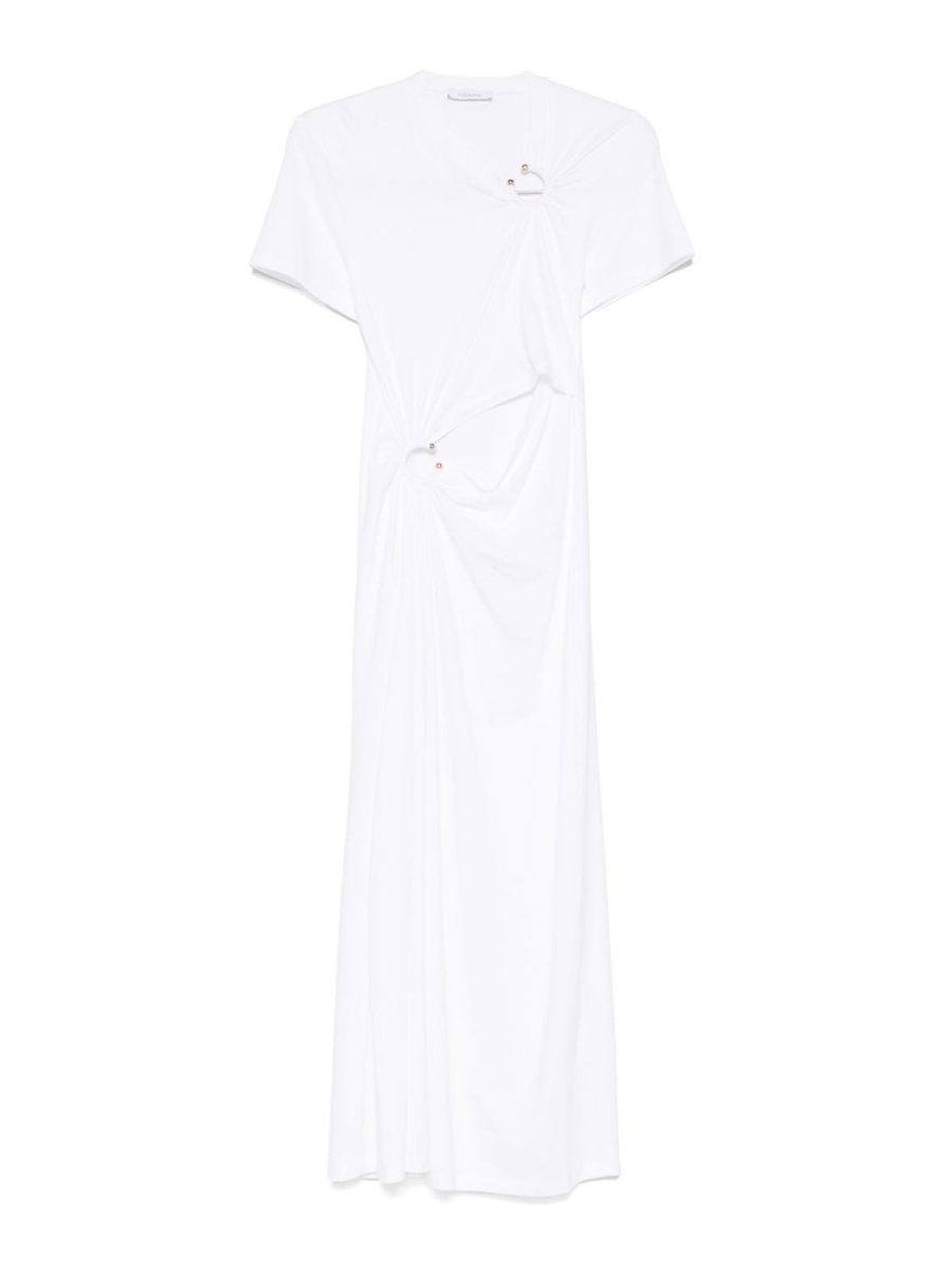Rabanne Robe De Soirée - Blanc