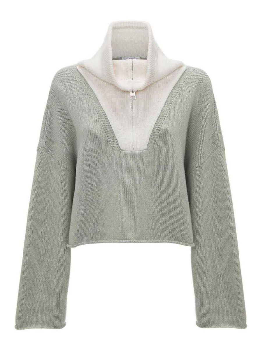 J. W. Anderson Pull Col Rond - Vert Clair